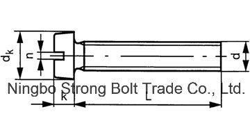 Slotted Cheese Head Screw DIN7985