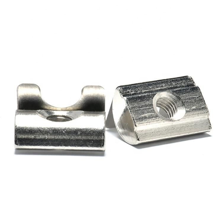 Nickel Plated T Nut Sliding Screw Nut for 2020 2040 2080 4040 Aluminum V Slot 3D Printers Profile