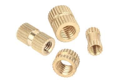 Copper Knurled Female Two-Way Cylindrical Knurled Nut M3m4m5m6