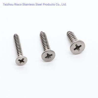 DIN7504/7981/7997/912 Stainless Steel SS304/316/201 High Quality Fastener Csk Head Self Tapping Screws