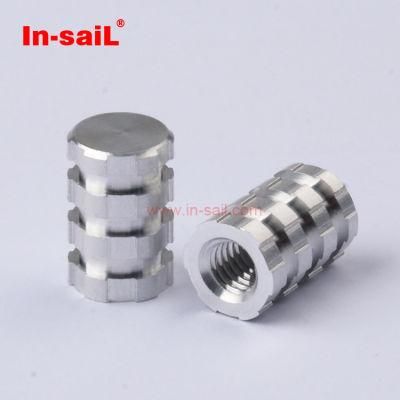 Molded-in Aluminum Threaded Inserts for Plastics 1/4-20 Thread