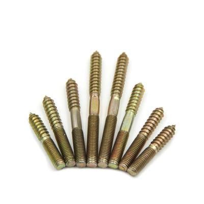 1/2 X 8&quot; Dowel Screw M3 M4 M5 M6 M8 M10 Wood to Metal Dowels Double Ended Threaded Furniture Screws