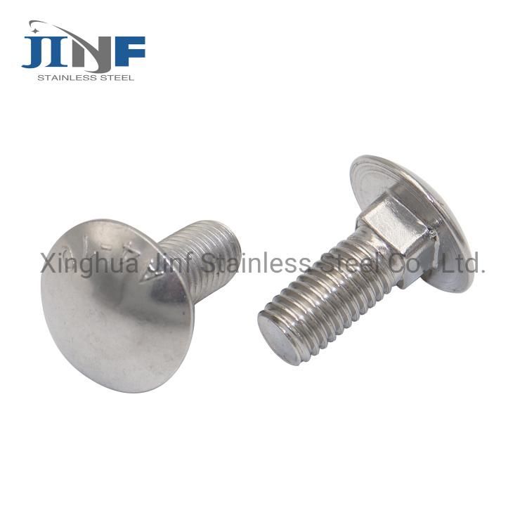 A2 A4 Stainless Steel Round Head Carriage Bolt