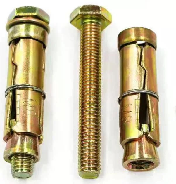 Heavy Duty Steel Materials 3PCS Fix Anchor Bolts with Hex Nut Anchor Bolt M6 M8 M10 M12 M14 M16 M20