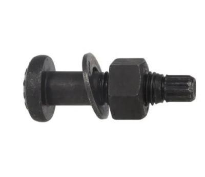 Black Round Head Tension Control Bolt 1 &prime;&prime; - 8 * 2 1 / 2 &prime;&prime; A325 Tc Bolt