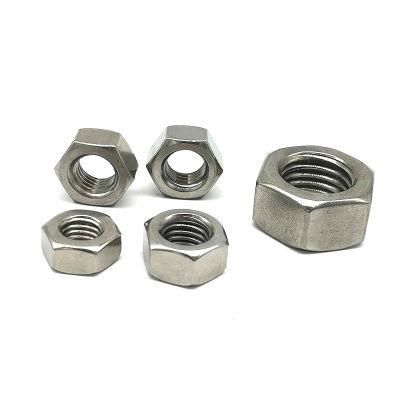 M12 SS304 Stainless Steel A2-70 DIN934 Hex Nut Hexagon Nut with Fine Pitch Thread