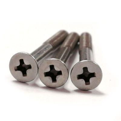 Stainless Steel Flat Countersunk Head Cross Recessed Phillips Machine Half Thread Screws