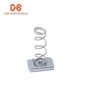 Stainless Steel Square Channel Spring Nuts with Springs