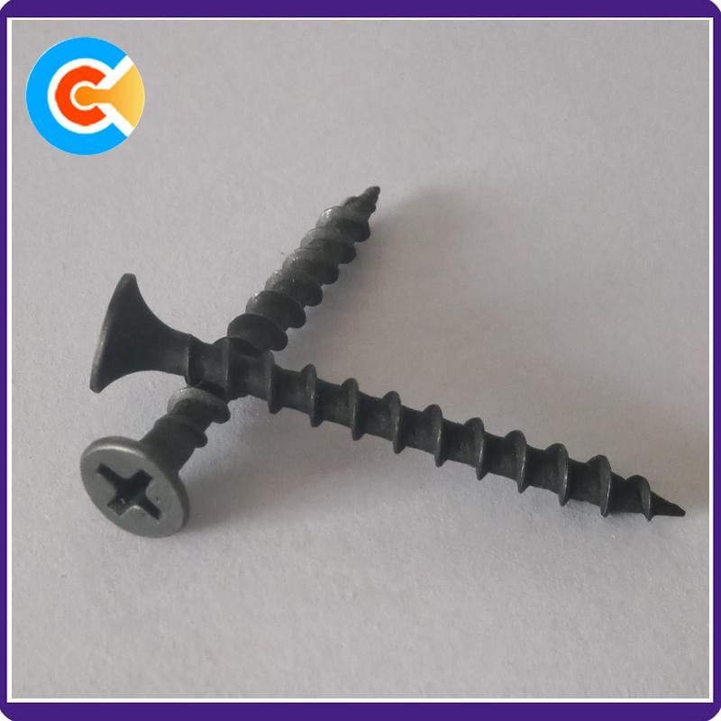 Black Carbon Steel Bugle Head Cross Self Tapping Screw