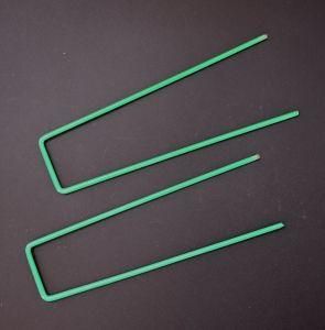 Green Coated Fence Turf Pin U Shaped Turf Pegs