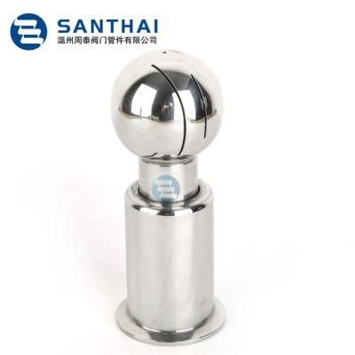 SS304 SS316L Sanitary Stainless Steel Cleaning Ball Rotary Type Spray Ball for Tanks Ball Cleaner Hygieni Grade Spray Nozzle