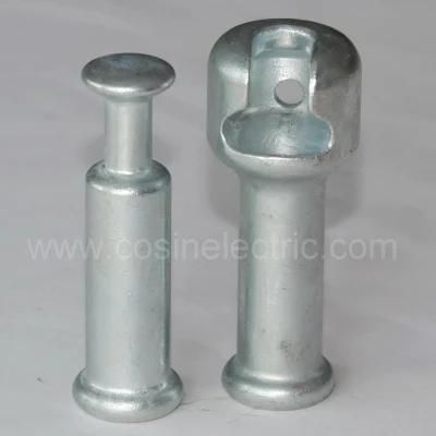 120kn 132kv Forged Steel Socket Ball for Polymer Insulator Fittings