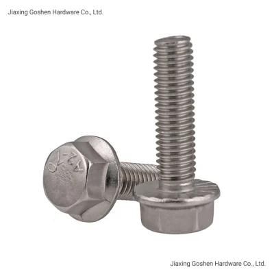 Stainless Steel Full Thread Hex Head Flange Machine Screw