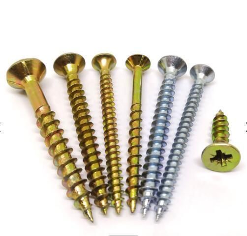 China Customized Sharp Point Single Thread Fibreboard Screw Chipboard Screw