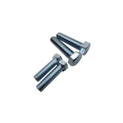 DIN933 Hex Bolt Cl. 4.8 with White Zinc Plated Cr3+ M18X80
