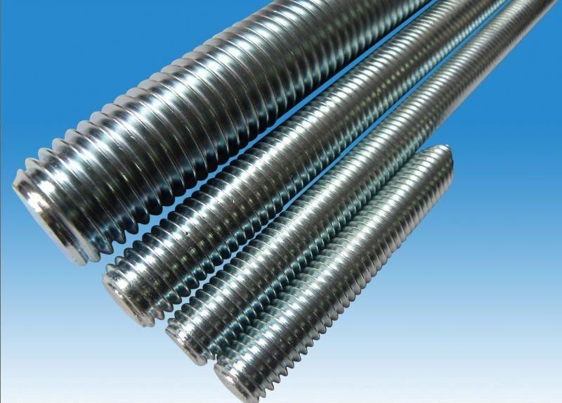 DIN975 DIN976 Full Threaded Thread Rod Galvanized Carbon Steel Fastener Factory Thread Rods