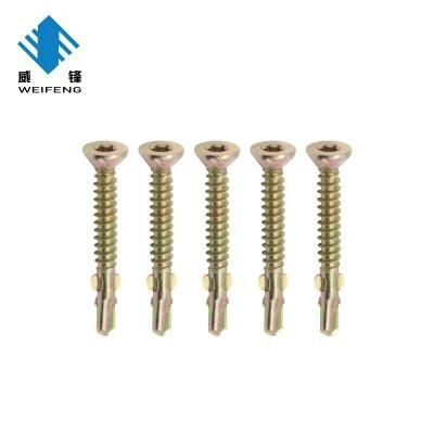 Cuontersunk Head Self Drilling Screw with Wings DIN7504-K