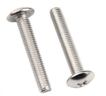Stainless Steel Cross Large Flat Head Screw Mushroom Round Head Bolt Machine Wire Umbrella Head Screw M6-M8