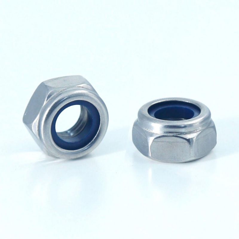 DIN985 Hexagon Nylon Insert Nuts Nylon Self Locking Nuts