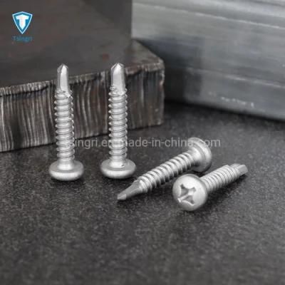 Round Pan Head Cross Recessed Phillips Drive Self-Drilling Roofing Screws