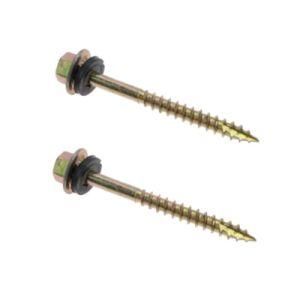 Customized Countersunk Hex Head Socket Flange Zinc Yellow Wood Screws