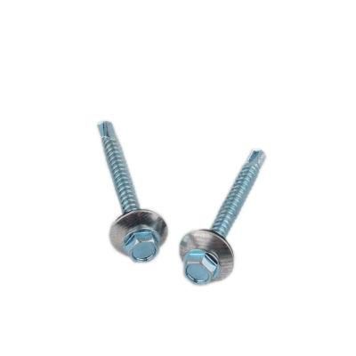 Hex Washer Head Self Drilling Screw with Bonded Washer Head Painted More Than 10 Years Produce Expricence Factory
