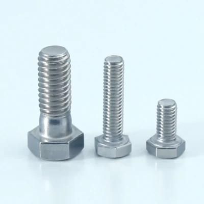 China Manufacturing Wholesale Price Grade 8.8 Bolt DIN931 DIN933 Metric Stainless Steel Galvanized Hex Bolt