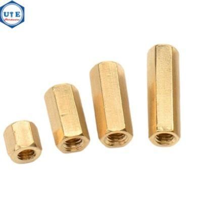 High Quality Brass Coupling Hexagonal Nuts DIN6334 From M6 to M20