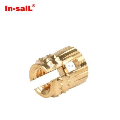 Inverse Vans Press-in Threaded Insert Nut with Unique Barbs
