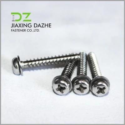 Stainless Steel Screw Cross Recessed Pan Head Sems Screws