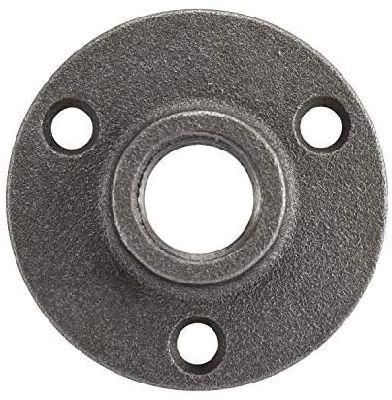 3/4&prime;&prime; Black Malleable Threaded Floor Flange Iron Pipe Fittings Wall Mount