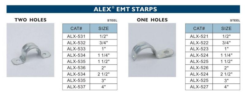 EMT Straps One Holes Type