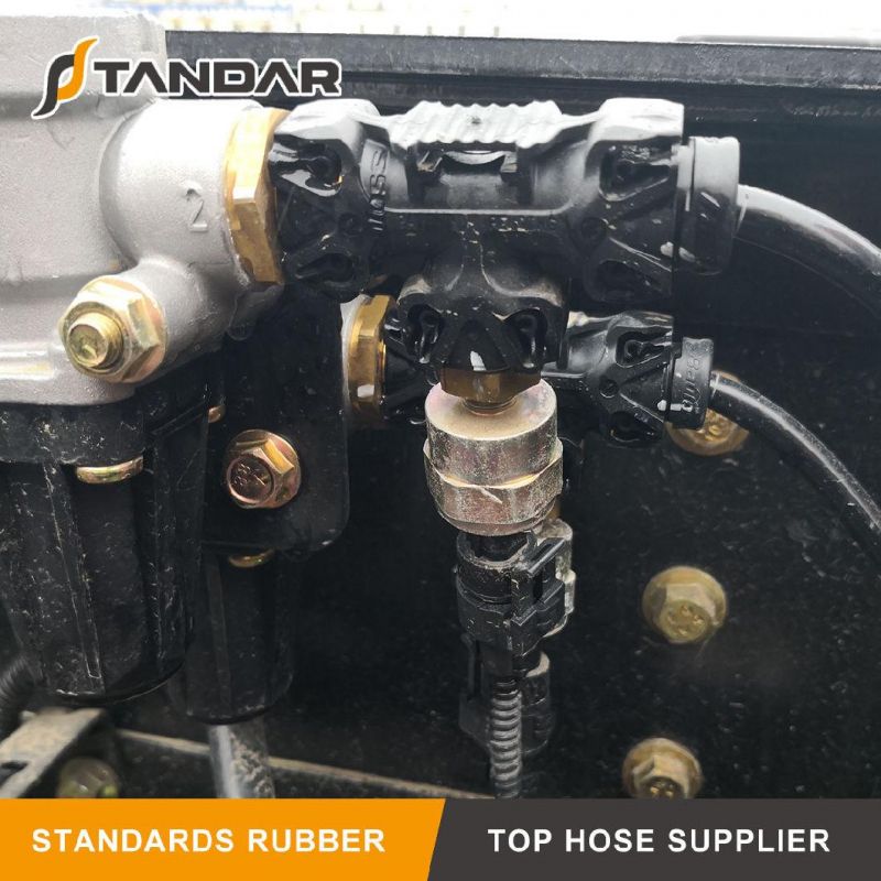 Pneumatic 20 Type Copper Swivels Push-in Coupler for Volvo Truck