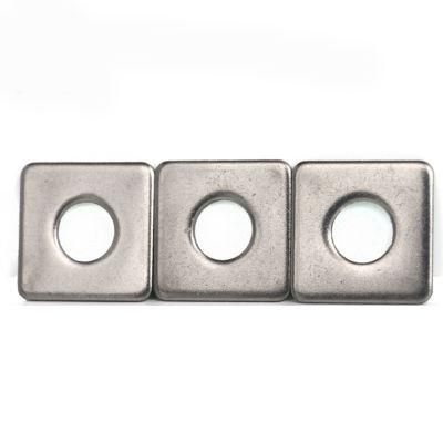 Stainless Steel Square Washerss304 Hot Selling Square Nut SS316 Formwork Washer DIN436 A4-80 China Factory Square Washer for Wood