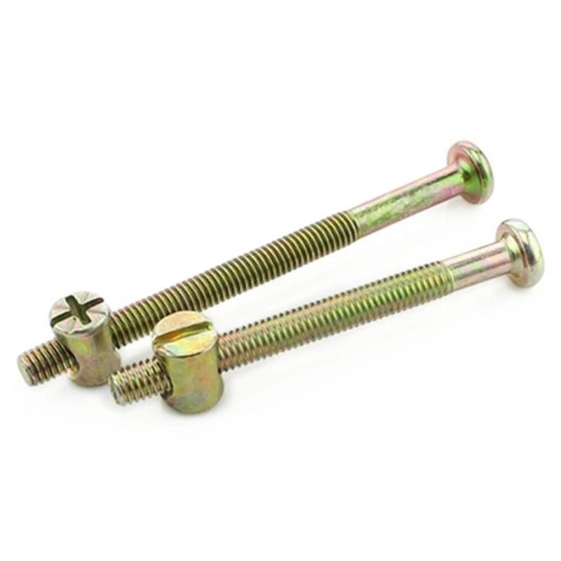 Color Zinc Plated Hex Socket Flat Head Furniture Screw