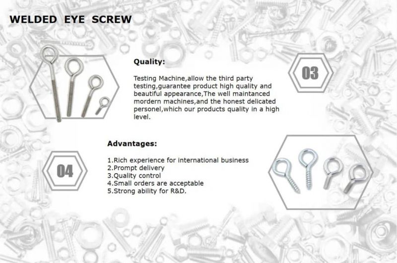 High Precision for Fixing Lifting Ring Welded Hook Tapping Screw