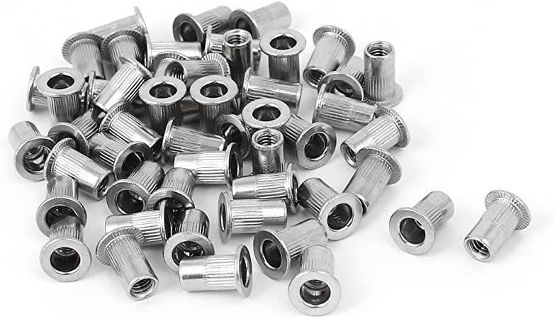 Reduce Head /Thin Head/Small Csk Head Half Knurled Body (insert nuts) Yellow Zinc Blind Rivet Nut