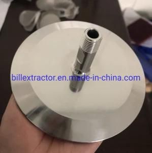 4inch Tri Clamp End Cap Center with a Male Threaded Port Use for Falling Film