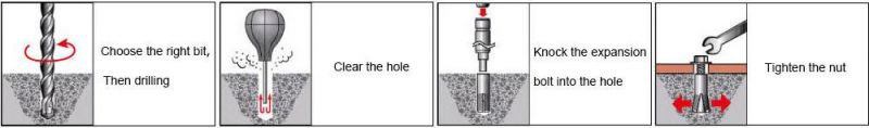 DIN6923 Wedge Expansion Bolt and Nut Stainless Steel Fastener