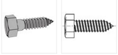 Hexagon Head Tapping Screw DIN7976 for Industry