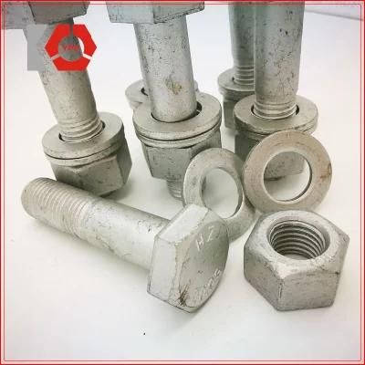 HDG Hexagonal Hex Bolt Hexagon Head DIN933 /Hex Bolt DIN931 with Washer