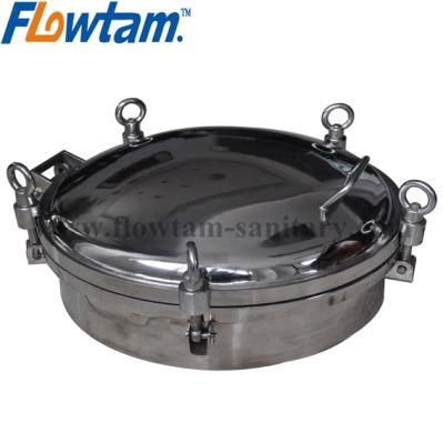 Stainless Steel Sanitary Circular Manhole Cover with Pressure