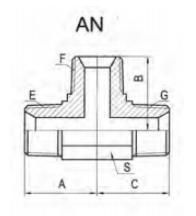 Hydraulic Adaptor NPT Male Tee hydraulic Hose Fititngs Manufacturer