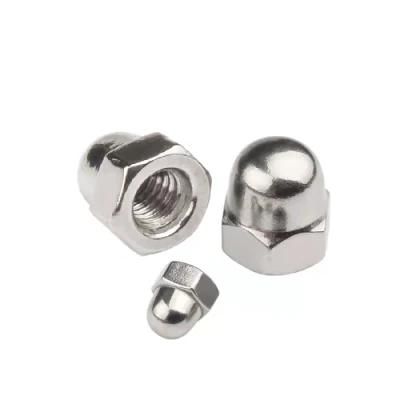 Factory Hot Sale SS304 DIN1587 M16 Hexagon Domed Nuts