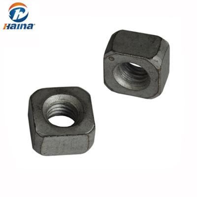 Galvanized Square Curved Lock Nut for Regular Bolt/DIN557 Square Nuts / DIN557 Nut with High Quality