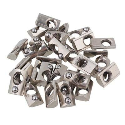 50PCS M3/M4/M5*10*6 for 20 Series Slot T-Nut Sliding T Nut Hammer Drop in Nut Fasten Connector 2020 Aluminum Extrusions Hw109