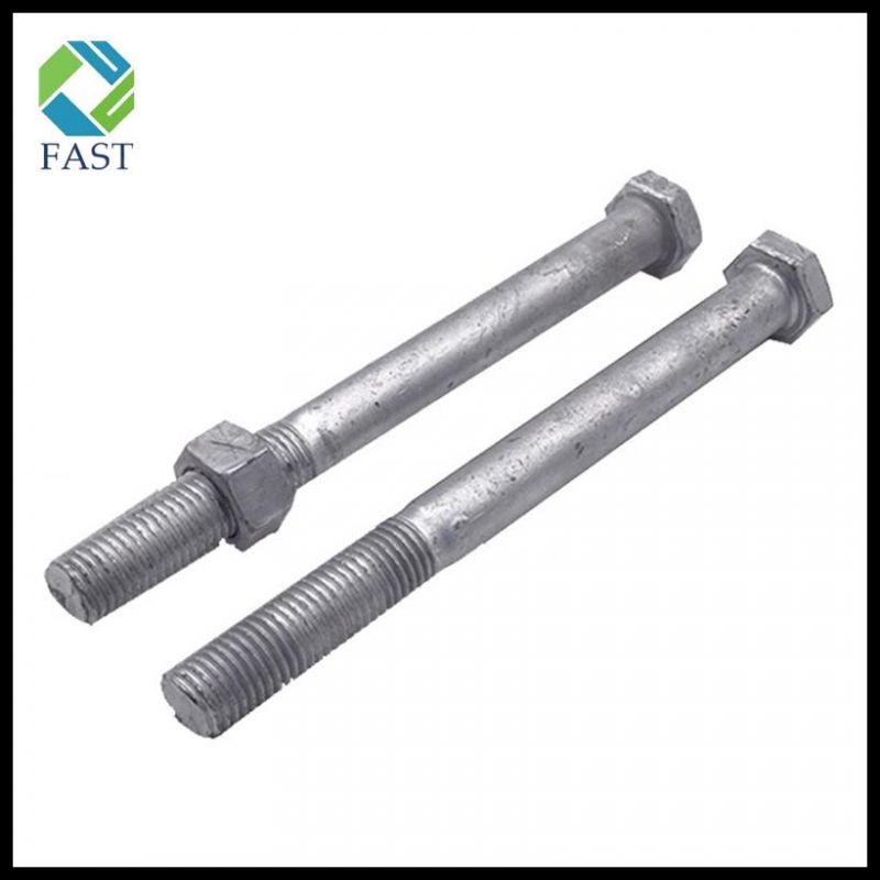 Made in China Gr 8.8 Hot DIP Galvanized Hex Bolt and Nut and Washer