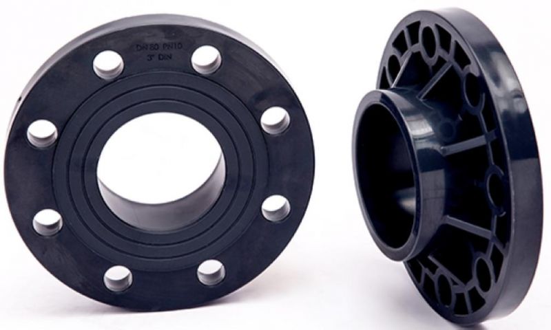 High Quality Water Supply Plastic Butterfly Valve Flange UPVC Faucet Water Pipe Flange UPVC Van Stone Flange PVC Ts Flange PVC Blind Flange UPVC Blank Flange