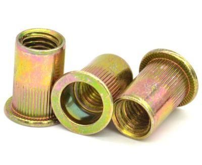 Steel Yellow Color Zinc Blind Nut M6 Rivets Press Nuts