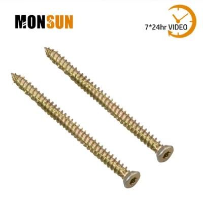 Undercut Countersunk Flat Head Tx-Star Recess Zinc Plated Concrete Screw